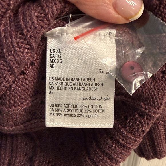 And Now This Women's Plum Cardigan - Picture 5 of 6